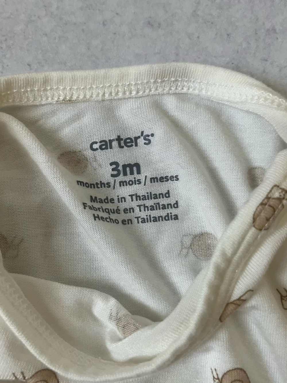 Carter's Baby Sleeping Gown Bundle 3 Months Soft Neutral NEW